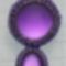 lila kapcsolódó kabosonok - medál