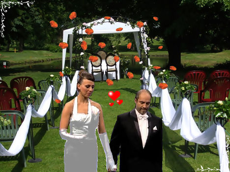 Lia és Rudi esküvőn xD (L)