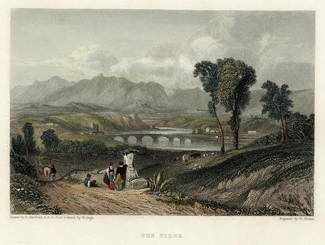 Rome - River Tiber, 1834