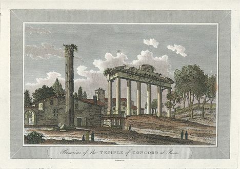 Rome, Temple of Concord, 1806