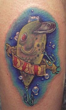 fishing lure tattoo