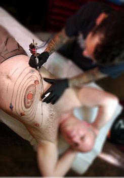 solar system tattoo
