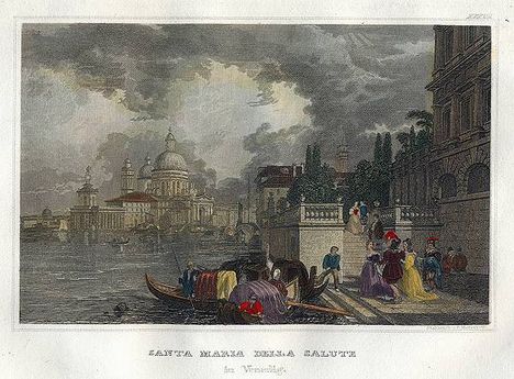 Venice, Santa Maria della Salute Church, 1838