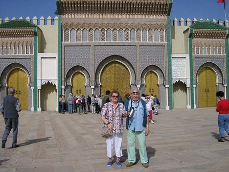 Marocco Fes Királyi Palota kapuja