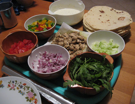 A tortilla hozzávalói