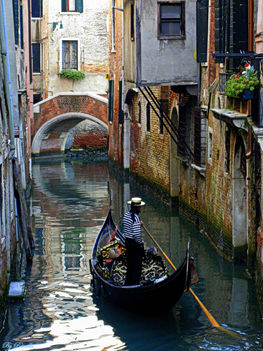 Sailing the canals of Venice