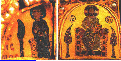Jézus és Mária a szent koronánkon