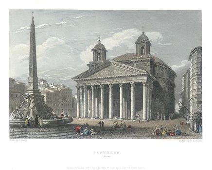 Rome, the Pantheon, 1834