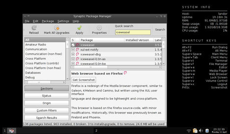 Crunchbang 10 Openbox Synaptic Package Manager - It Doesn’t Go Snap, Crackle, Pop - It Goes Crunchbang