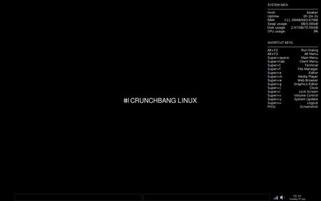 CrunchBang Linux 9-04-01 - A clean, minimalist desktop
