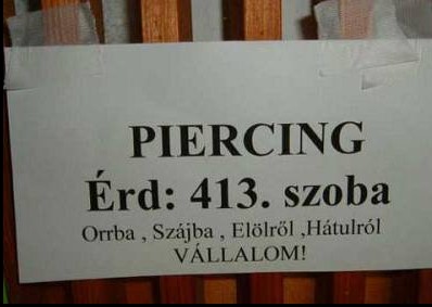 Piercing !