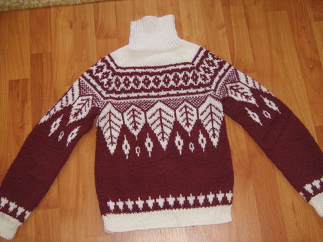 Norvég mintás pulóver