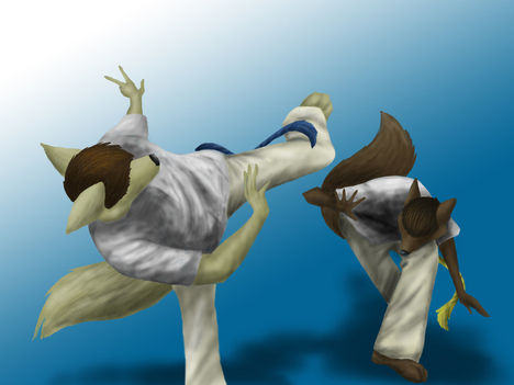Capoeira_players_by_BlueFoxChick