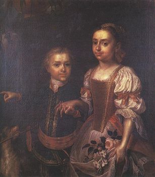 Mannyoki Podmaniczky Judit és János képmása 1724