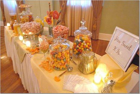 Candy bár, vagy cukorka bár esküvőkre 2