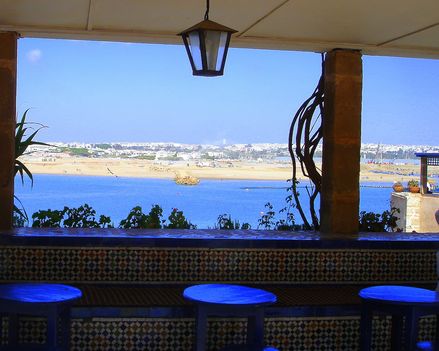 Szép kilátás a Café Maure-ból, Rabat 