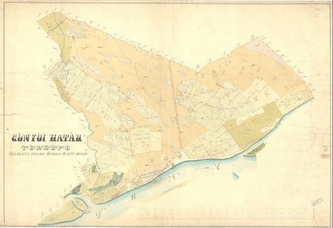 Gönyű térképe 1840-ből