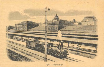 Győr, 1920. Vasútállomás