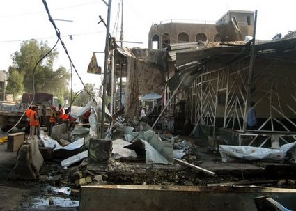 Óvárost pusztító amerikai bombázás Irakban
