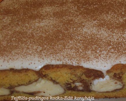 Tejfölös-pudingos kocka 5