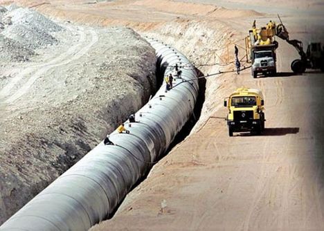 líbiát ellátó vízvezeték felrobbantása