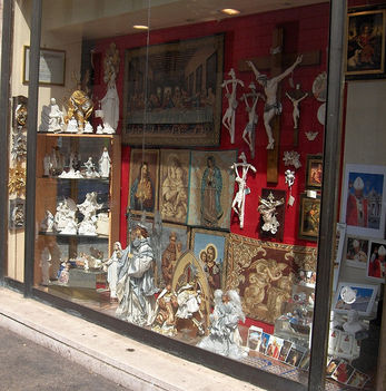 művészi vallásos tárgyak boltja