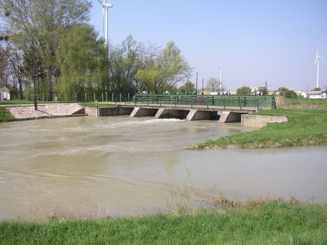 Lajta folyó, a Mosonmagyaróvári zsilip, 2009