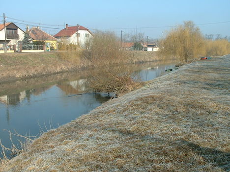 Lajta folyó, Mosonmagyaróvár város belterülete, 2003. február 24.-én
