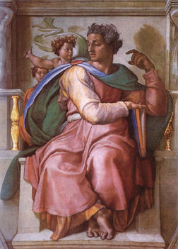 Michelangelo Buonarroti - Ésaiás próféta