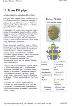 II János Pál pápa élete