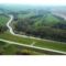 A Gombócos-Bár-duna csatorna, Légigelvétel a Lipóti, a töltéssel párhuzamos szakaszról