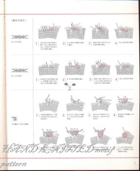 HAND KNITTED motif pattern 076