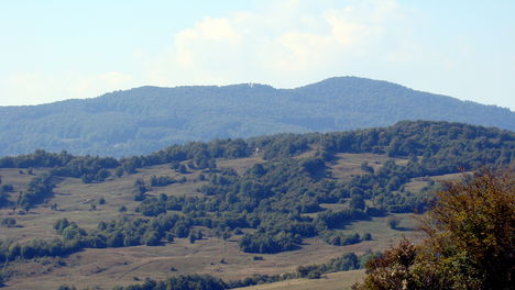 A Zágoni hegyek  Keresztvárról nézve