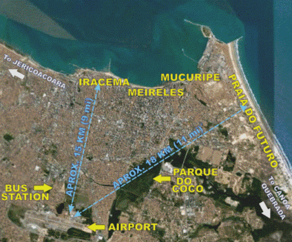 Fortaleza térképe