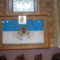 A régi dalárda zászló a templomban