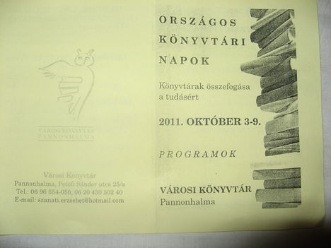 Országos Könyvtári Napok 2011. október 3-9