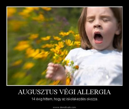 augusztusi allergia