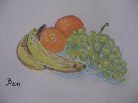 Gyümölcsök-akvarell