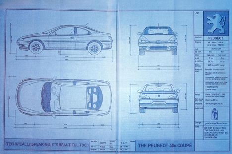 Peugeot 406 Coupe reklám
