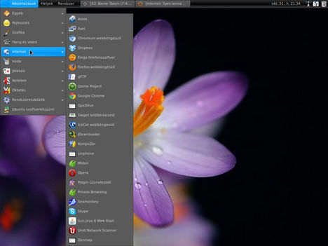 Ubuntu Studio 10.04 LTS mindenféle sallang nélkül, Gnome grafikai környezettel