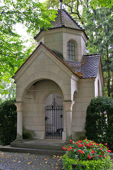 A zeneszerző Liszt Ferenc sírja Bayreuthban.