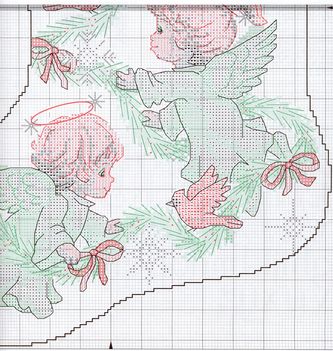 8644 Angel trio stocking (2)