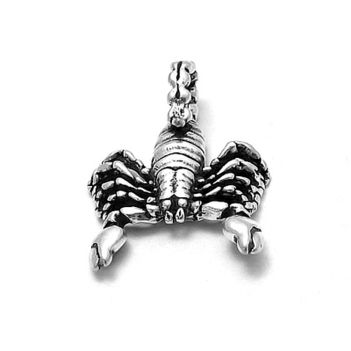 SKORPI Scorpio-Statuette-sterling-silver-3d-pendant-4712