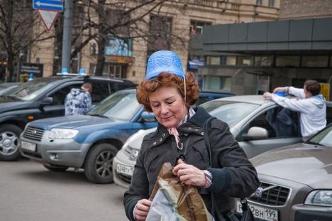 Moszkvai tiltakozó akció az indokolatlan megkülönböztető jelzések használata ellen 1