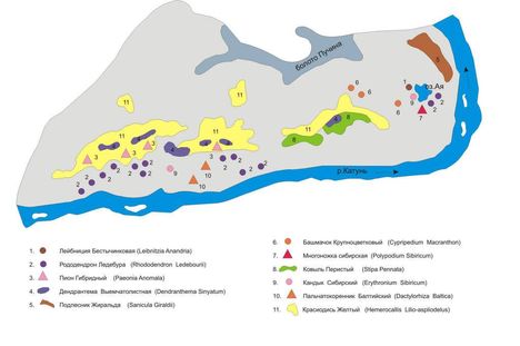 Aja természetvédelmi park térképe