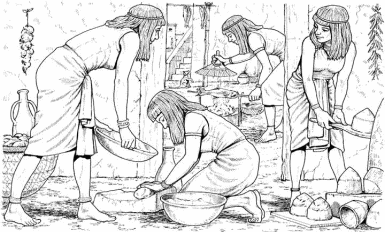 kenyérkészítés az ókori Egyiptomban