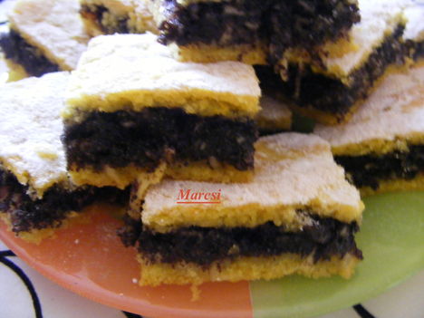 Mákos almás linzer