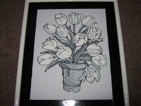 Fekete fehér tulipánok
