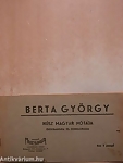 A könyv címe: Berta György húsz magyar nótája 