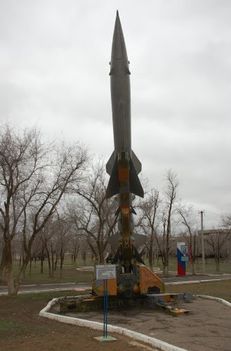 kiállított rakéta